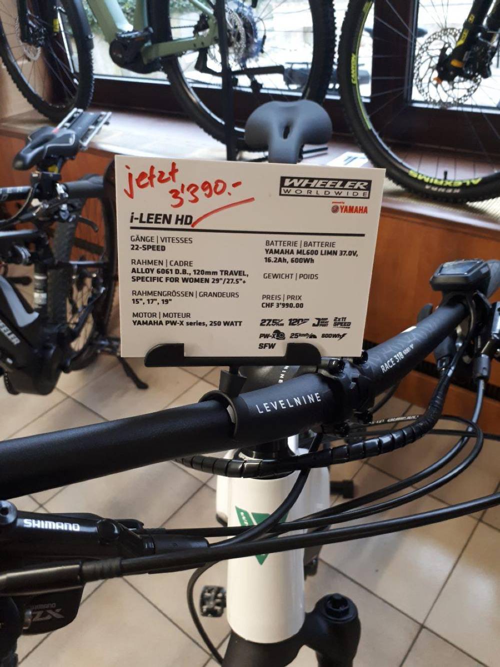 Wheeler sales velo prix