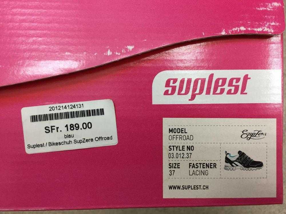 Velozubehör kaufen: Schuhe SUPLEST SupZera Offraod Neu