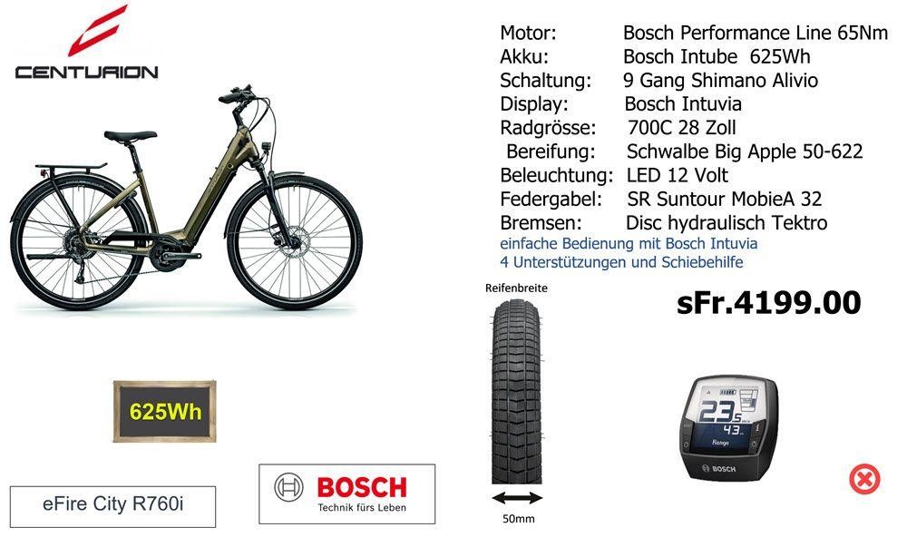 E-Bike kaufen: CENTURION eFire City R760i Neu