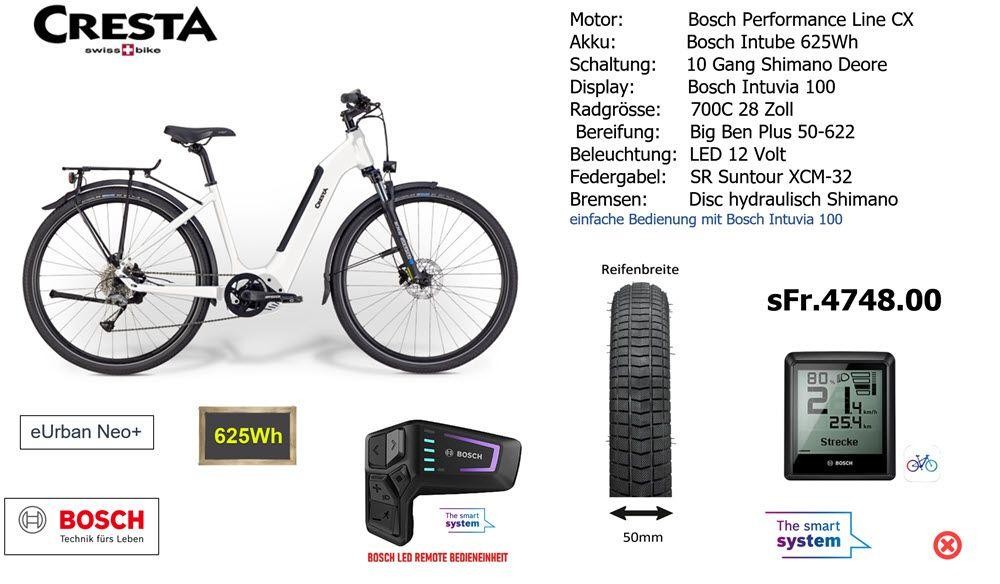 E-Bike kaufen: CRESTA eUrban Neo+ Neu