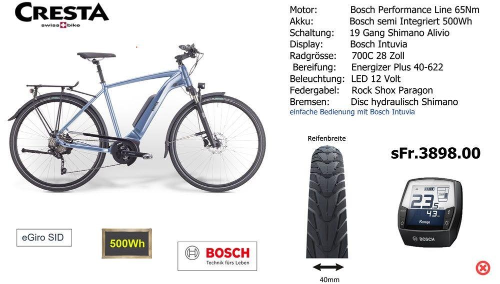 E-Bike kaufen: CRESTA eGiro Neu