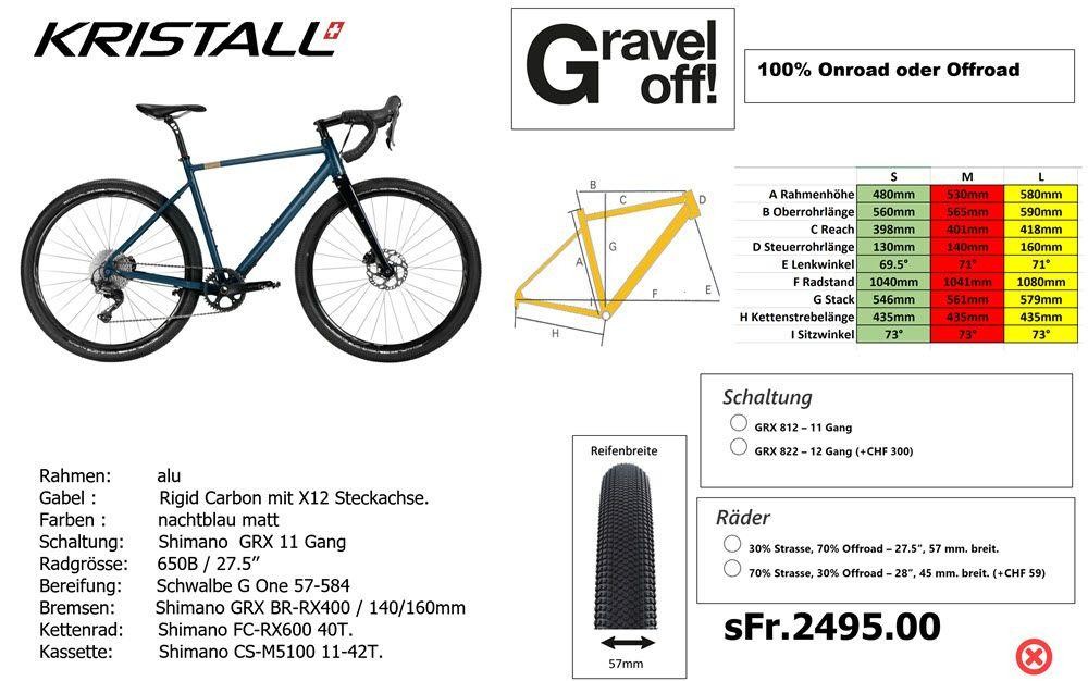 Cyclocross kaufen: KRISTALL Gravel Off Neu