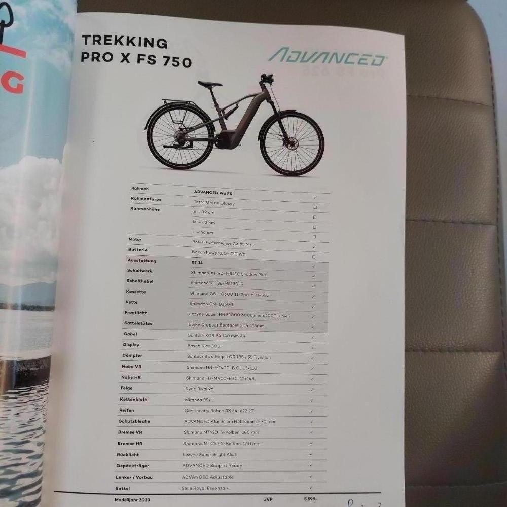 E-Bike kaufen: ADVANCED Trekking Pro x fs 750 Neu