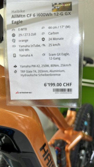 E-Bike kaufen: HAIBIKE CF 6 i600Wh 12-G GX Eagle Neu