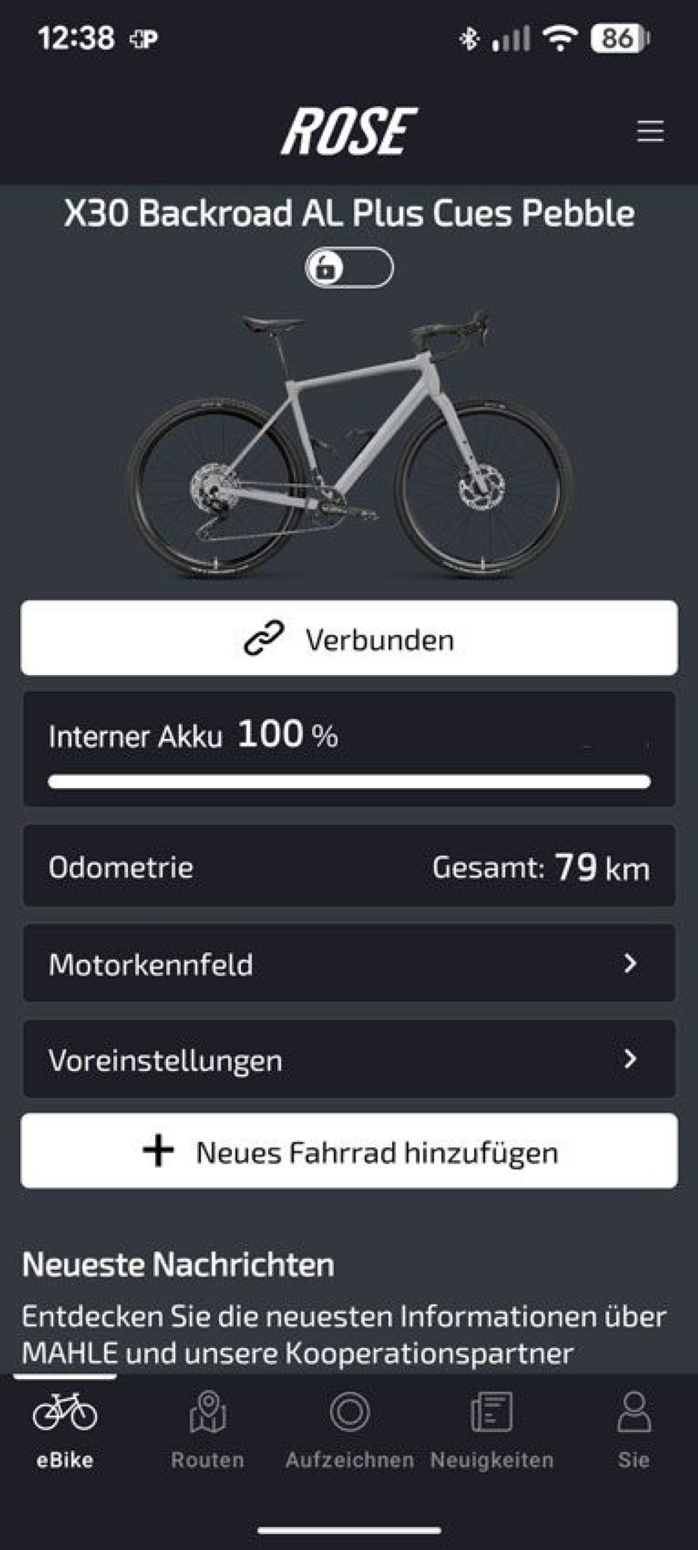E-Bike kaufen: ROSE E-GRAVEL Rose Backroad AL Plus Occasion